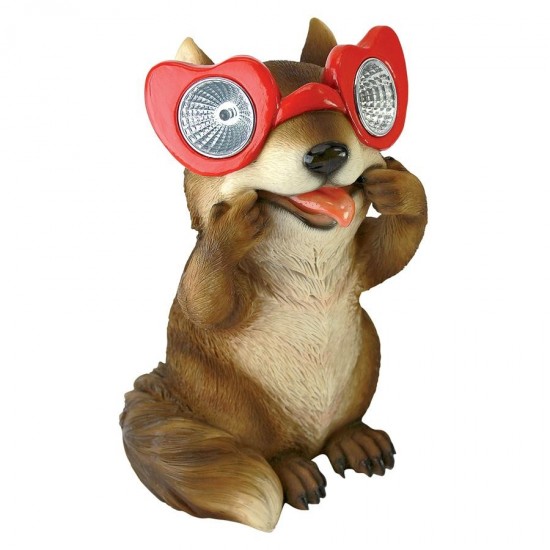 Design Toscano Bright Eyes Solar Squirrel Statue