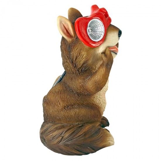 Design Toscano Bright Eyes Solar Squirrel Statue