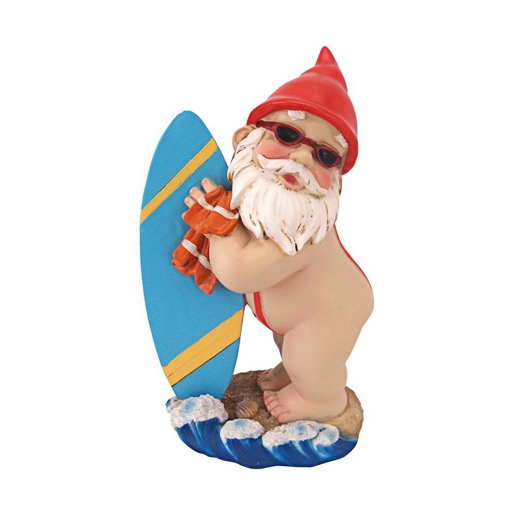 Design Toscano The Shredder Surfer Dude Gnome Statue