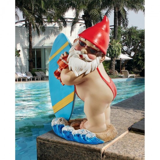 Design Toscano The Shredder Surfer Dude Gnome Statue