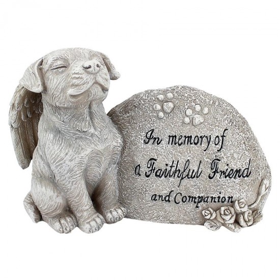 Design Toscano Forever In Our Hearts Dog Statue