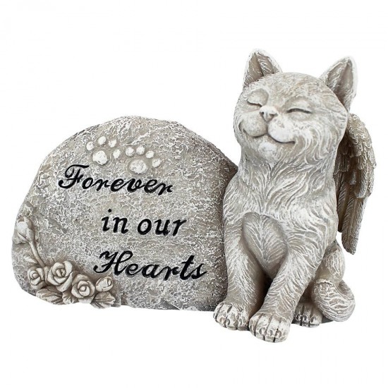 Design Toscano Forever In Our Hearts Cat Statue