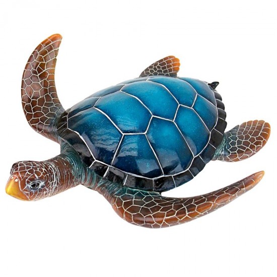 Design Toscano Large Blue Sea Turtle Statue