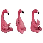 Design Toscano S/3 Yoga Flamingos