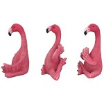 Design Toscano S/3 Yoga Flamingos