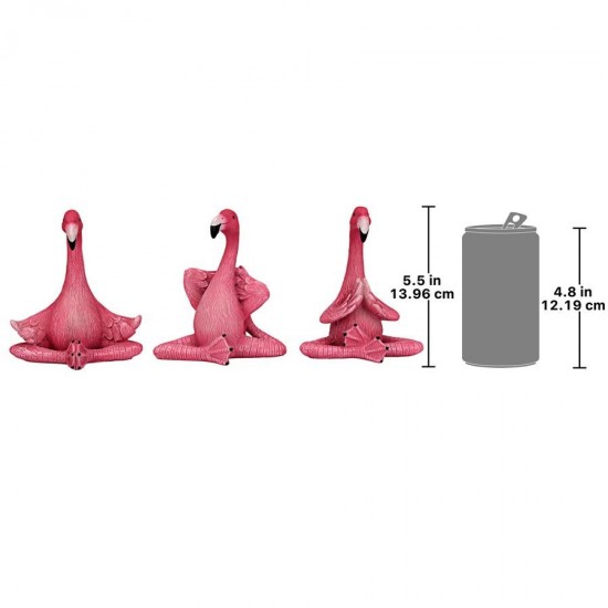 Design Toscano S/3 Yoga Flamingos