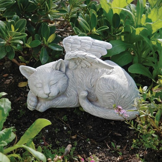 Design Toscano Cat Angel Memorial Statue