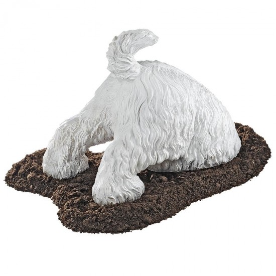 Design Toscano Highland Terrier Digging Dog Statue