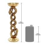 Design Toscano S/2 Entwined Snakes Candleholders