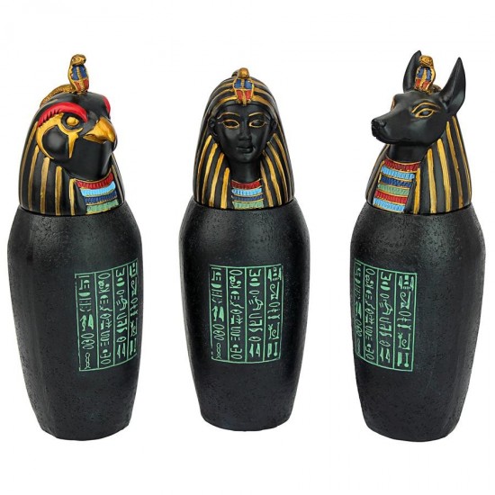 Design Toscano S/3 Canopic Jars Of The Pharaohs Tomb