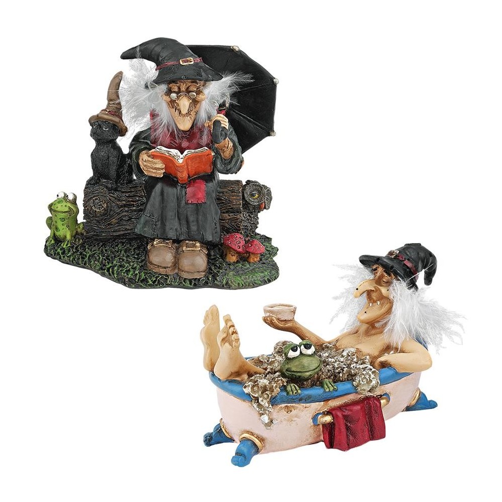 Design Toscano S/2 Bewitching Witch Statues Design Toscano S/2 Bewitching Witch Statues