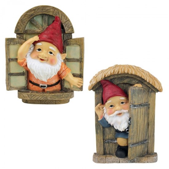 Design Toscano S/2 Knothole Gnomes