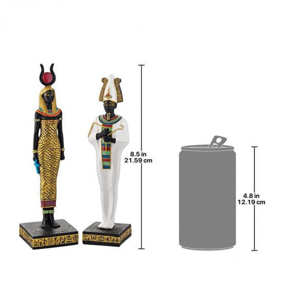 Design Toscano Set Of Osiris & Hathor Statues