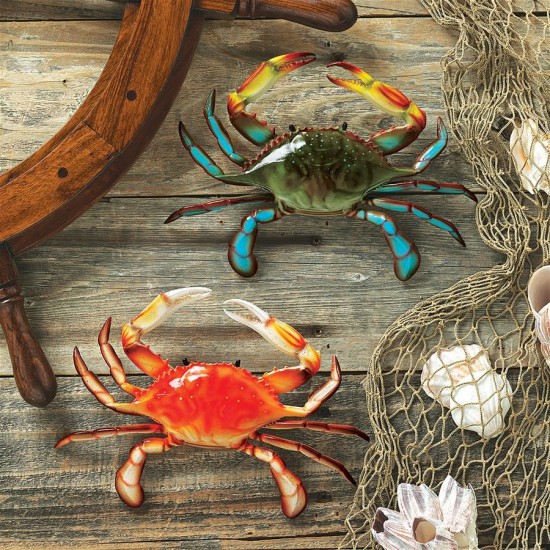 Design Toscano S/2 Tropical Crabs