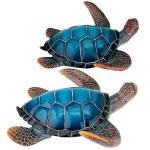 Design Toscano S/2 Blue Sea Turtle Statues