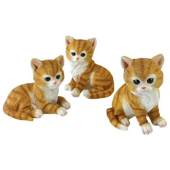 Design Toscano S/3 Tabby Kitten Statues