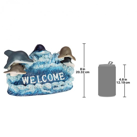 Design Toscano Dolphin Welcome Sign