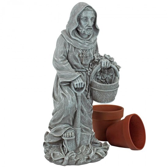 Design Toscano Small St Fiacre Gardeners Patron Statue