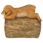 Design Toscano Golden Retriever On Log Rain Gutter