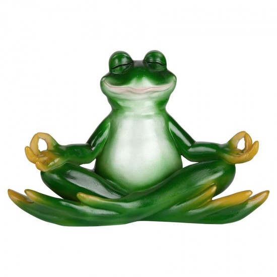 Design Toscano Strike A Pose Yoga Frog Statue