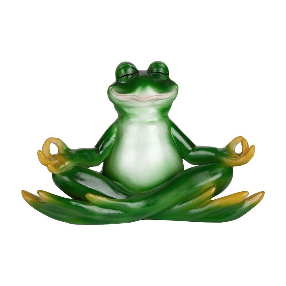 Design Toscano Strike A Pose Yoga Frog Statue