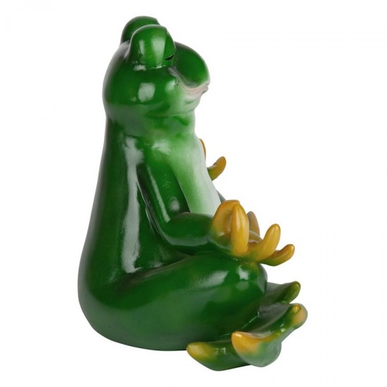 Design Toscano Strike A Pose Yoga Frog Statue