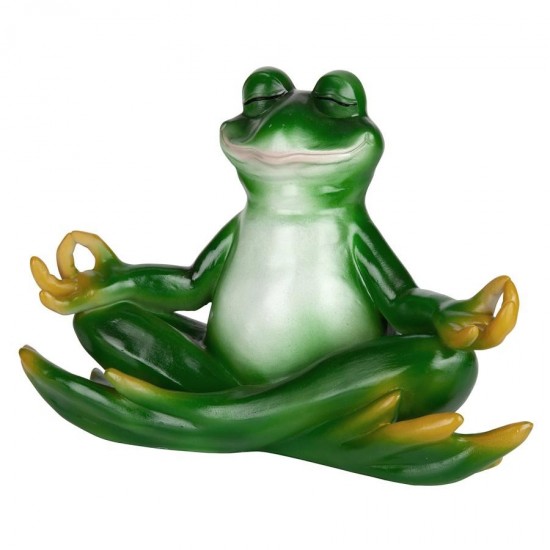 Design Toscano Strike A Pose Yoga Frog Statue