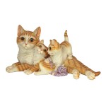 Design Toscano Kitten Crowd Cat Family Statue