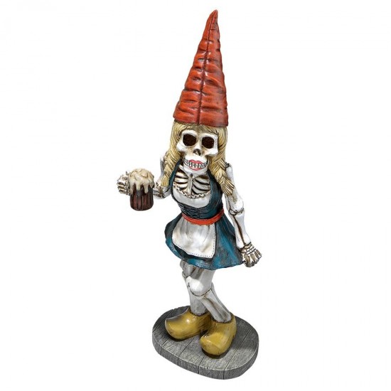 Design Toscano Oktoberfest Gerta Skeleton Gnome Statue