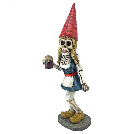 Design Toscano Oktoberfest Gerta Skeleton Gnome Statue