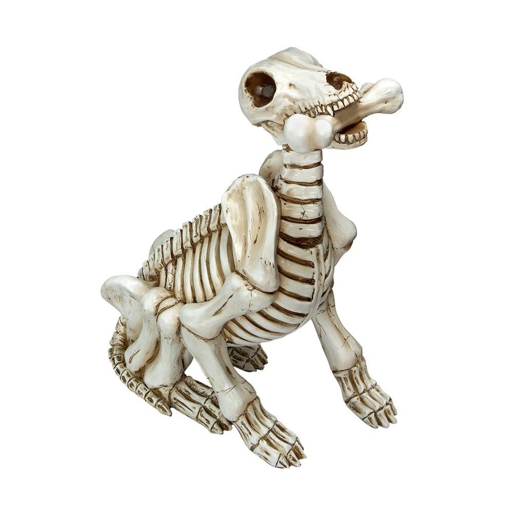Design Toscano Fetch The Skeleton Dog Statue