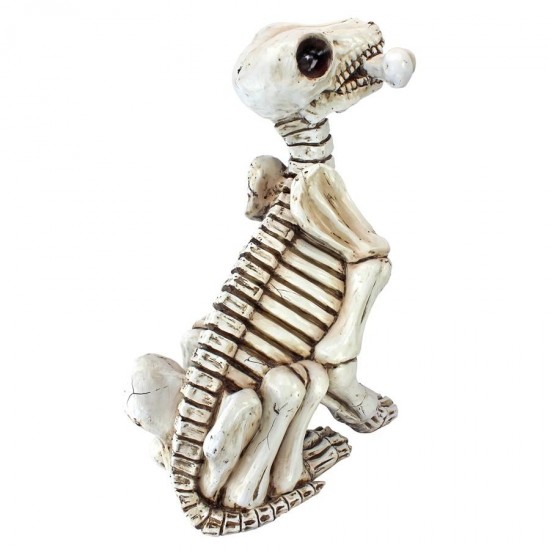 Design Toscano Fetch The Skeleton Dog Statue