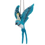 Design Toscano Thumbelina Fairy On Bird Hanging