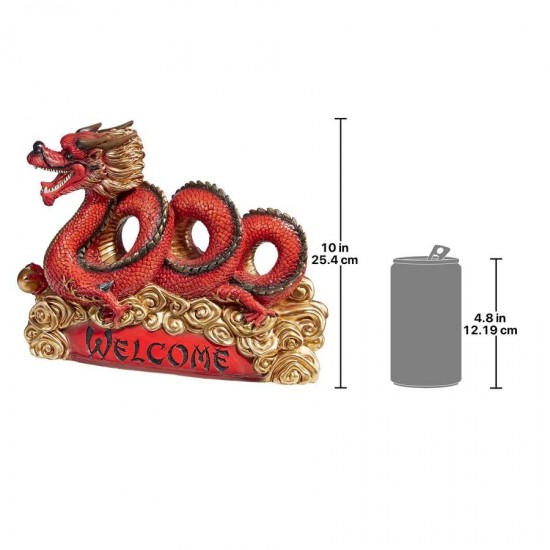 Design Toscano Asian Dragon Welcome Statue