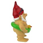 Design Toscano Pool Party Pete Naked Gnome Statue