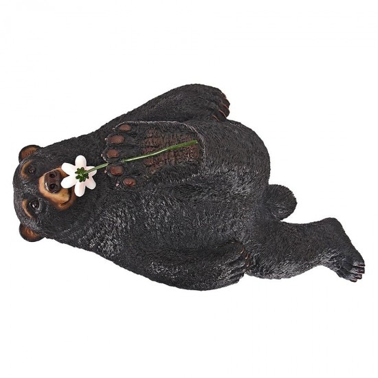 Design Toscano Smell The Flowers Garden Bear Statue