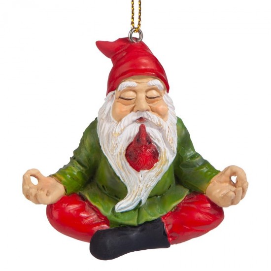 Design Toscano Zen Gnome Holiday Ornament