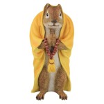 Design Toscano Sensei Monk Zen Garden Squirrel Statue