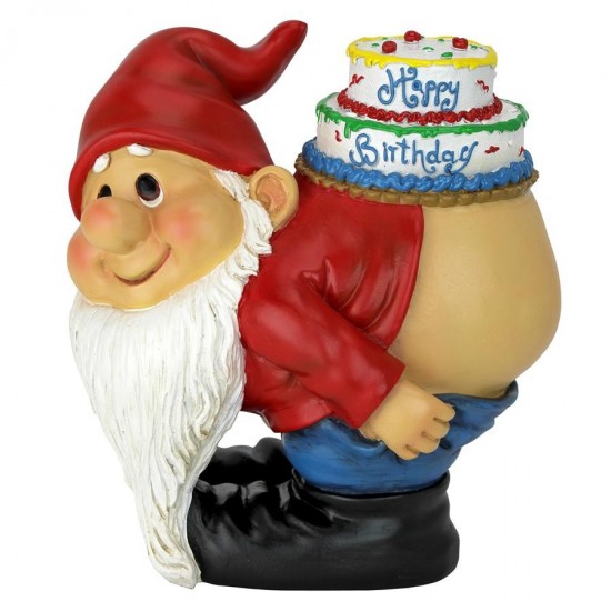 Design Toscano Loonie Moonie Happy Birthday Gnome