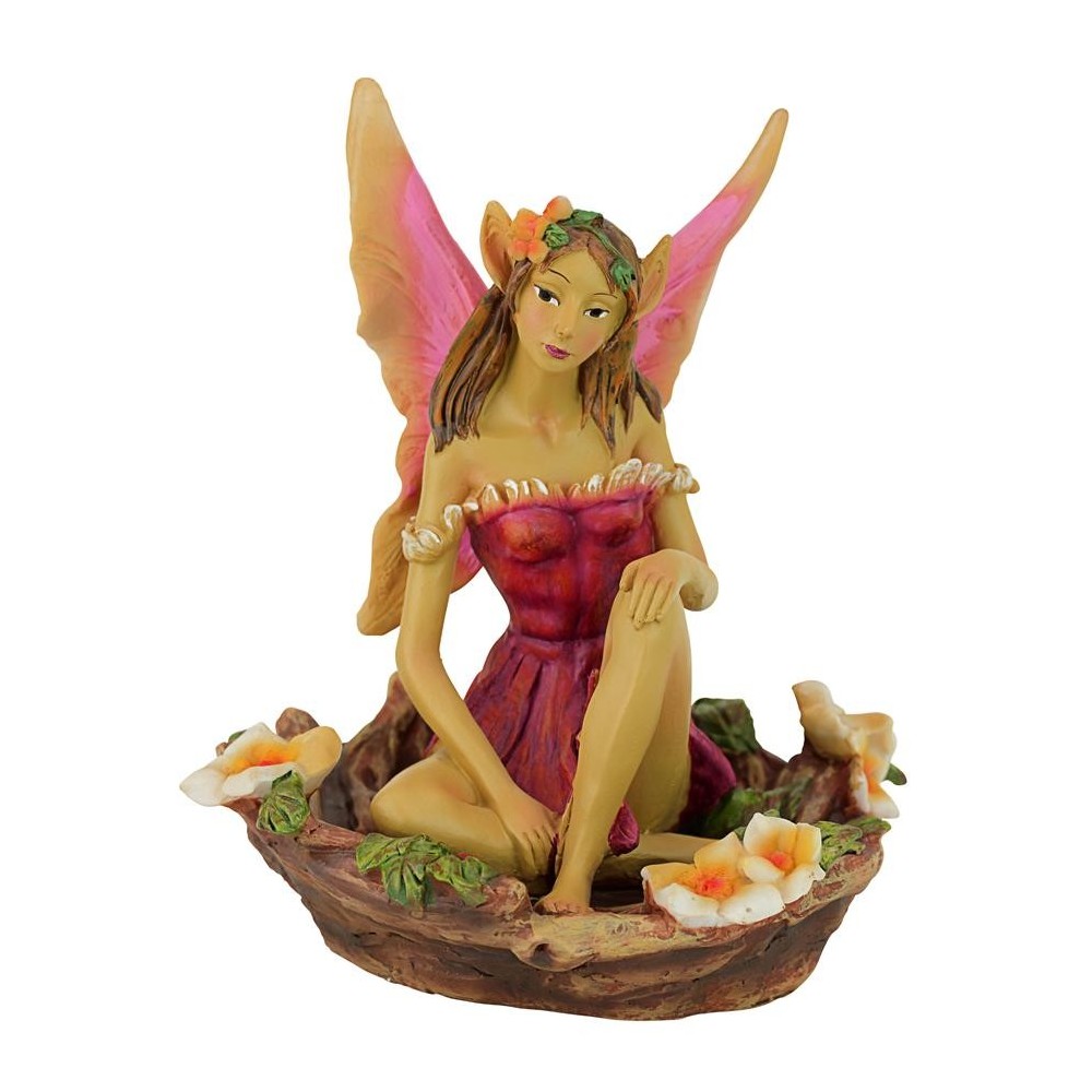 Design Toscano Red Fairy Of Acorn Hollow Statue