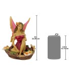 Design Toscano Red Fairy Of Acorn Hollow Statue