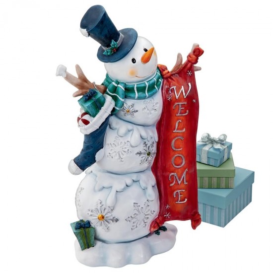 Design Toscano Snowman Welcome Statue - No Light