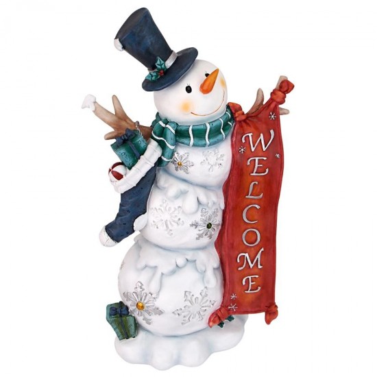 Design Toscano Snowman Welcome Statue - No Light