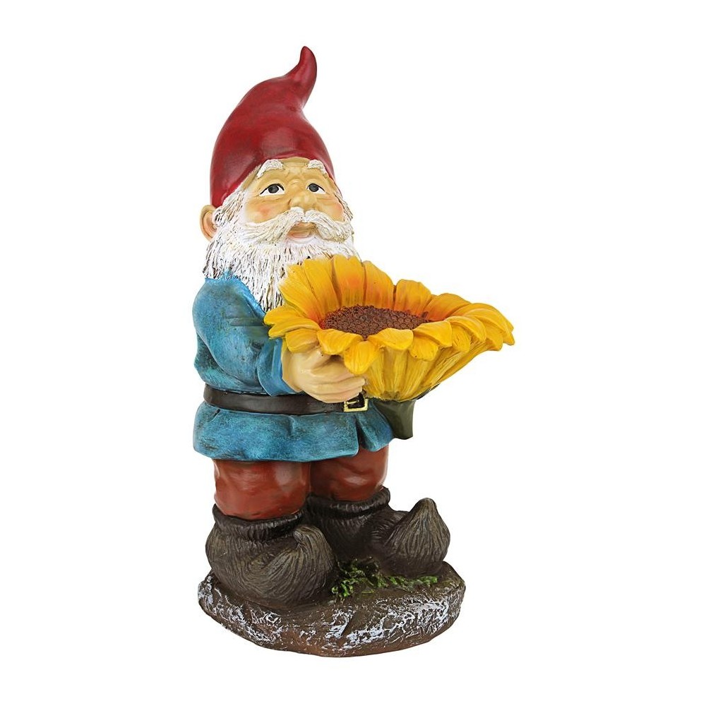 Design Toscano Sunflower Sammy Gnome Statue