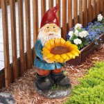 Design Toscano Sunflower Sammy Gnome Statue