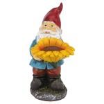 Design Toscano Sunflower Sammy Gnome Statue