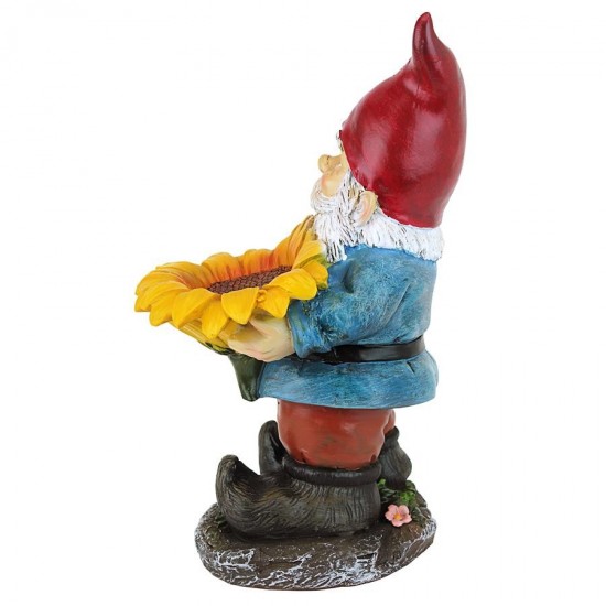 Design Toscano Sunflower Sammy Gnome Statue