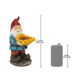 Design Toscano Sunflower Sammy Gnome Statue