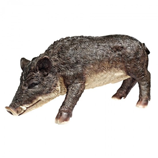 Design Toscano Razorback Wild Boar Statue, QM19624