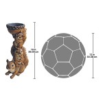 Design Toscano Threes A Crowd Squirrel Totem Statue